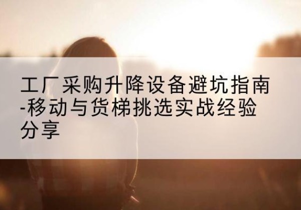 大荔移动式升降机怎么选-工厂采购升降设备避坑指南-移动与货梯挑选实战经验分享